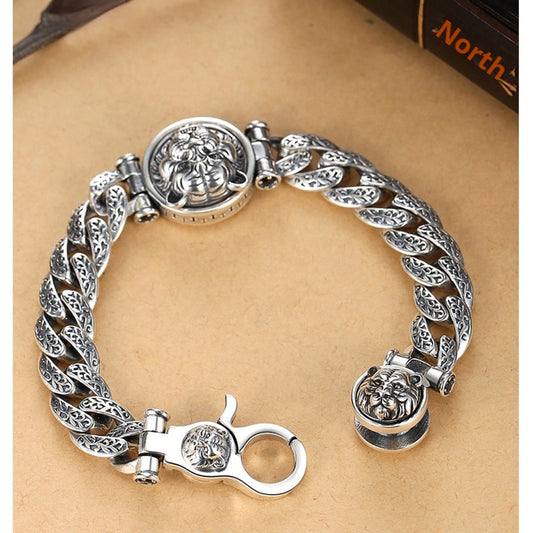 Pulsera Tigre Rotatoria – Fuerza y Estilo Masculino TrendShop MX