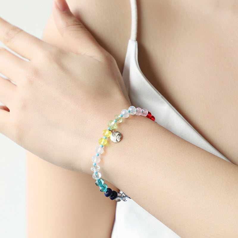 Pulsera de cuentas coloridas para mujer