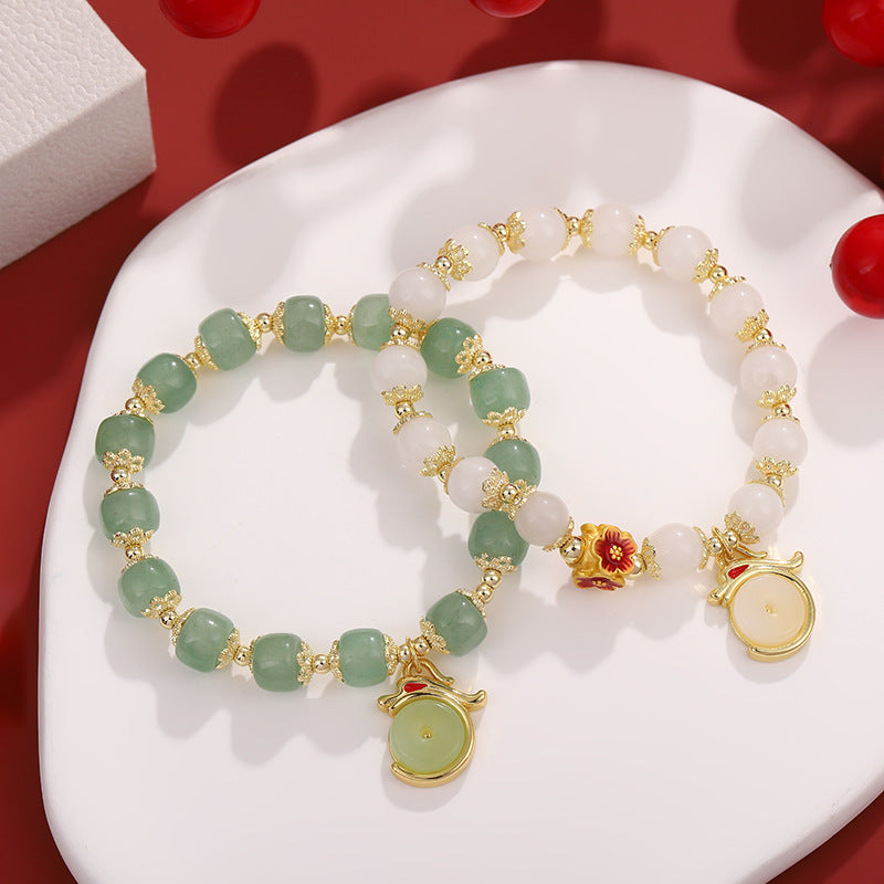 Pulsera de Ágata y Dragón de la Suerte – Protección Unisex Premium TrendShop MX