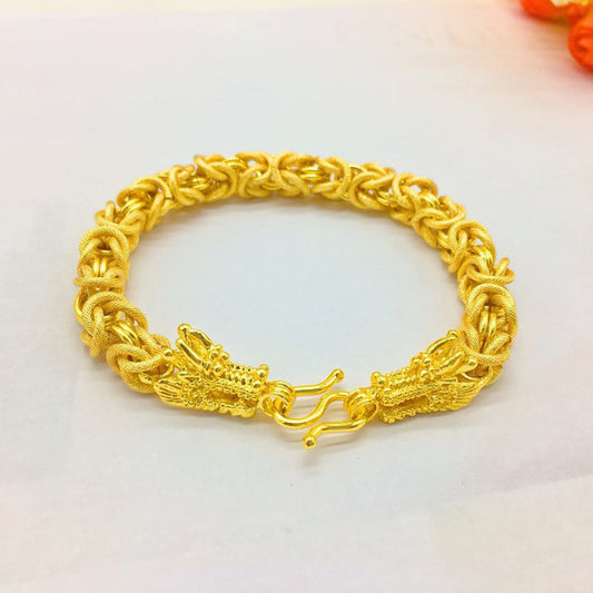 Pulsera Dorada Premium – Acabado 24K para Hombre TrendShop MX