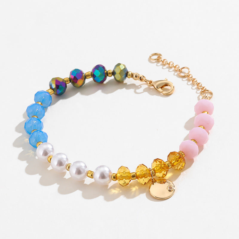Pulsera de cuentas coloridas para mujer