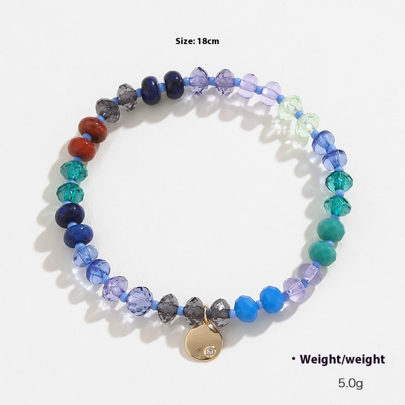 Pulsera de cuentas coloridas para mujer