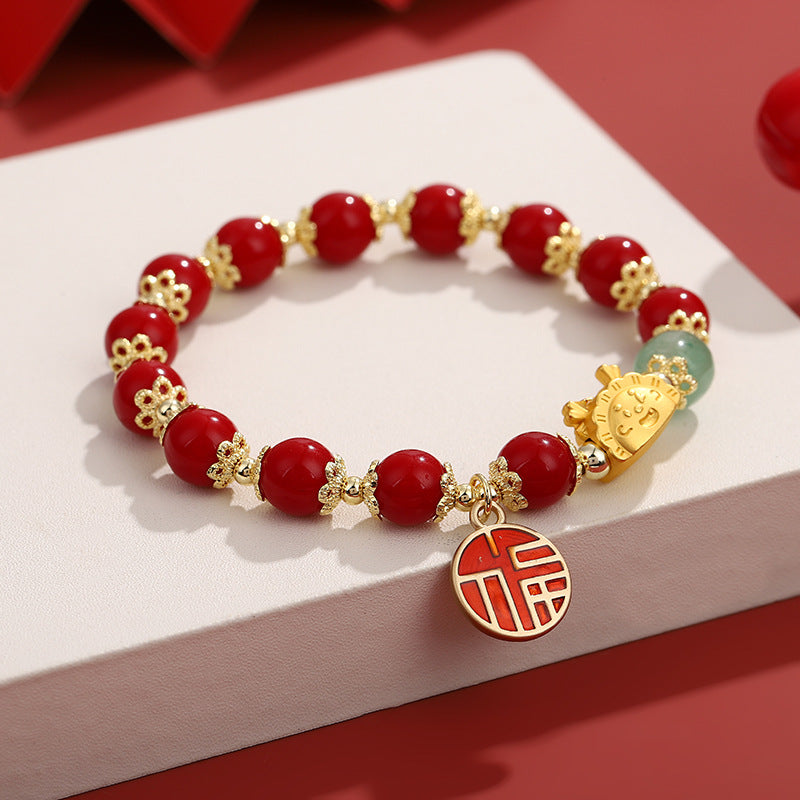 Pulsera de Ágata y Dragón de la Suerte – Protección Unisex Premium TrendShop MX