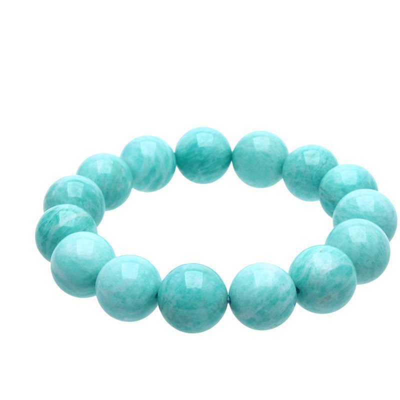 Pulsera de amazonita natural para hombres y mujeres