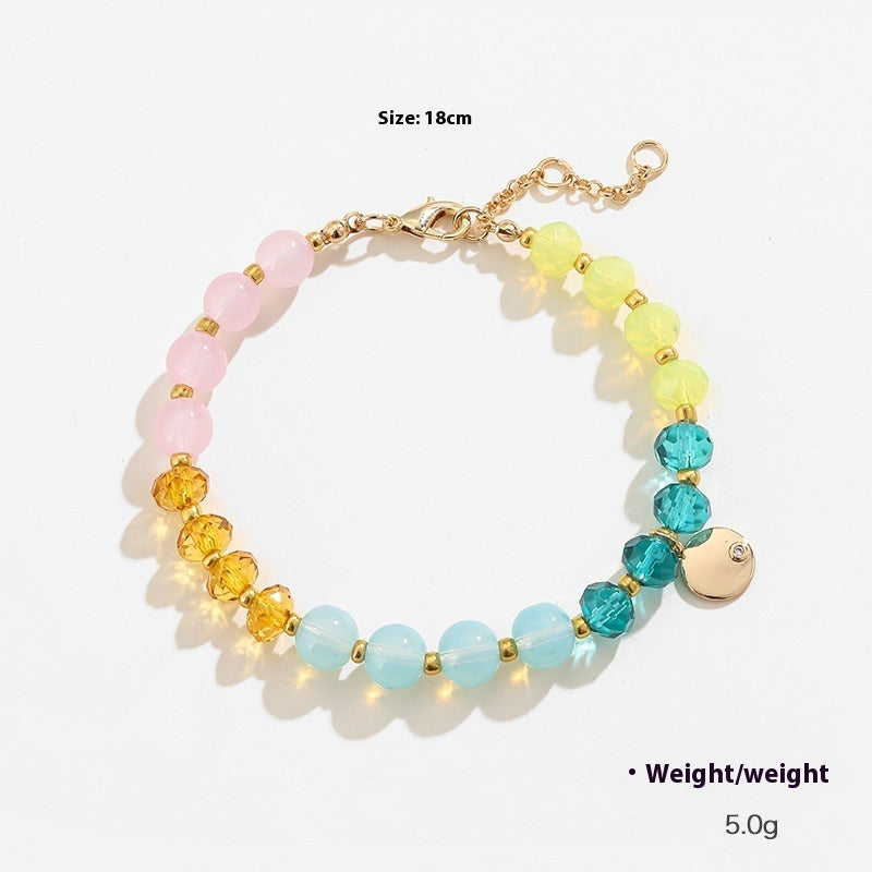 Pulsera de cuentas coloridas para mujer