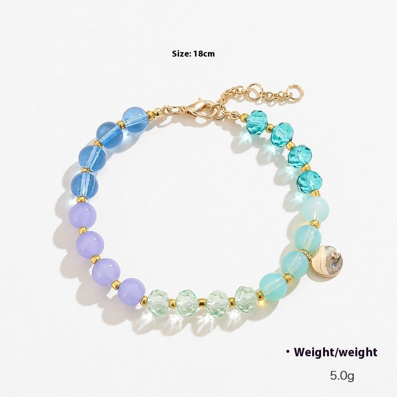 Pulsera de cuentas coloridas para mujer