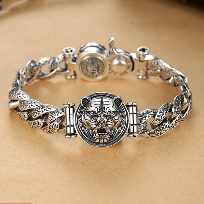 Pulsera Tigre Rotatoria – Fuerza y Estilo Masculino TrendShop MX