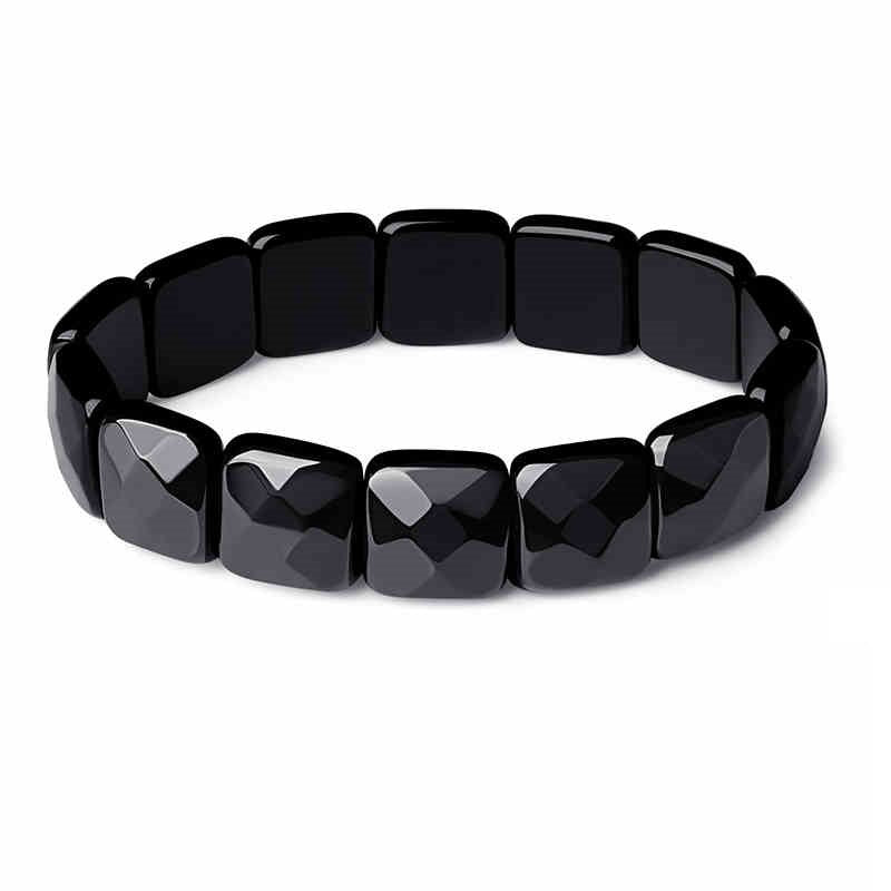 Pulsera de obsidiana natural para parejas (hombre y mujer)