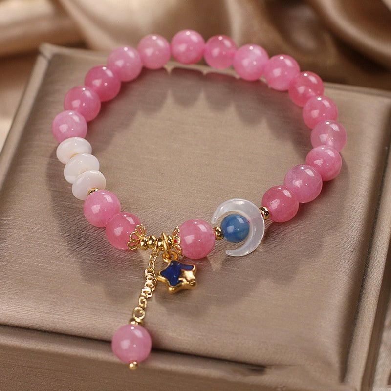 Pulsera Doble de Turmalina Natural – Lujo Ligero para Mujer TrendShop MX