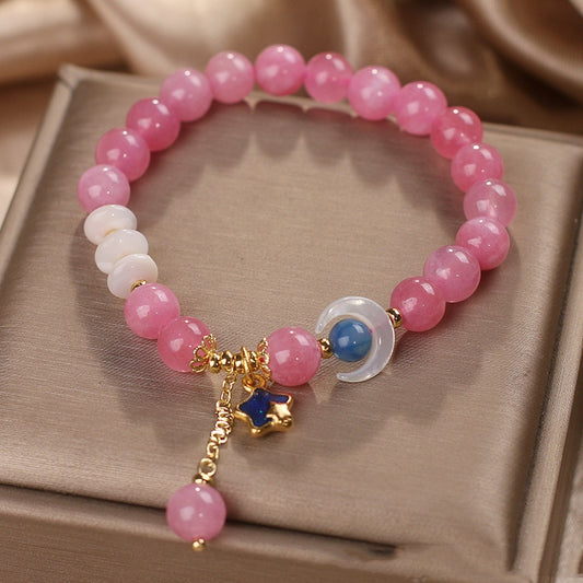 Pulsera Doble de Turmalina Natural – Lujo Ligero para Mujer TrendShop MX