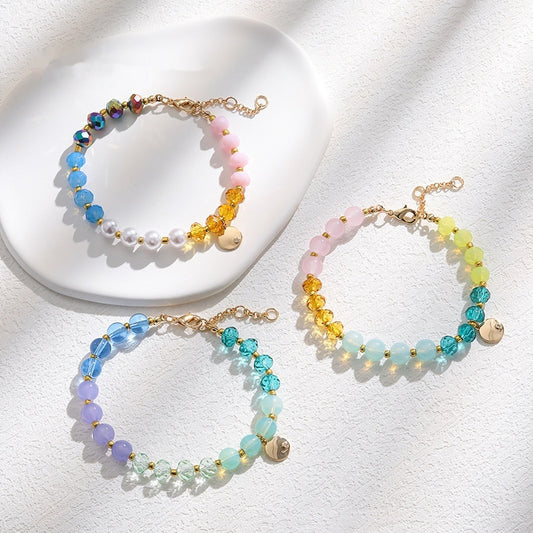 Pulsera de cuentas coloridas para mujer
