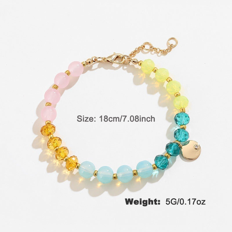 Pulsera de cuentas coloridas para mujer