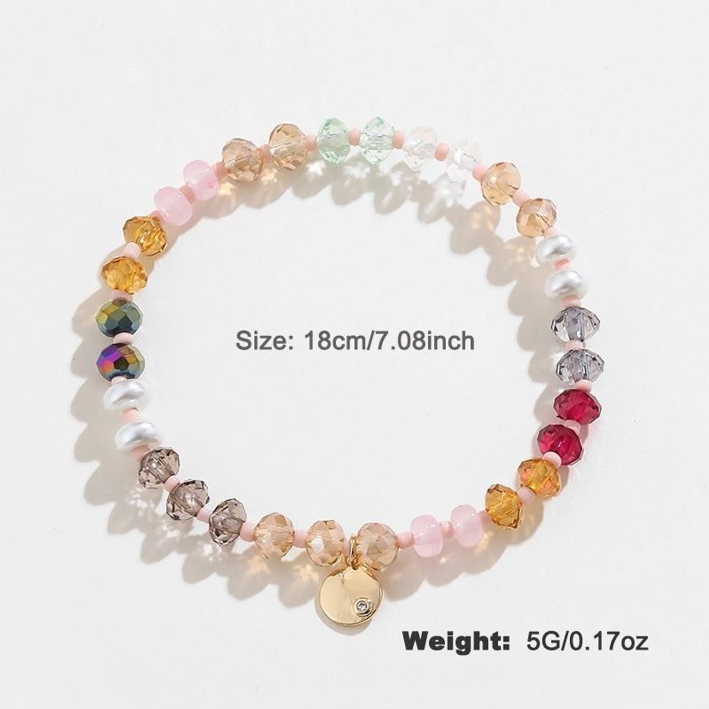 Pulsera de cuentas coloridas para mujer
