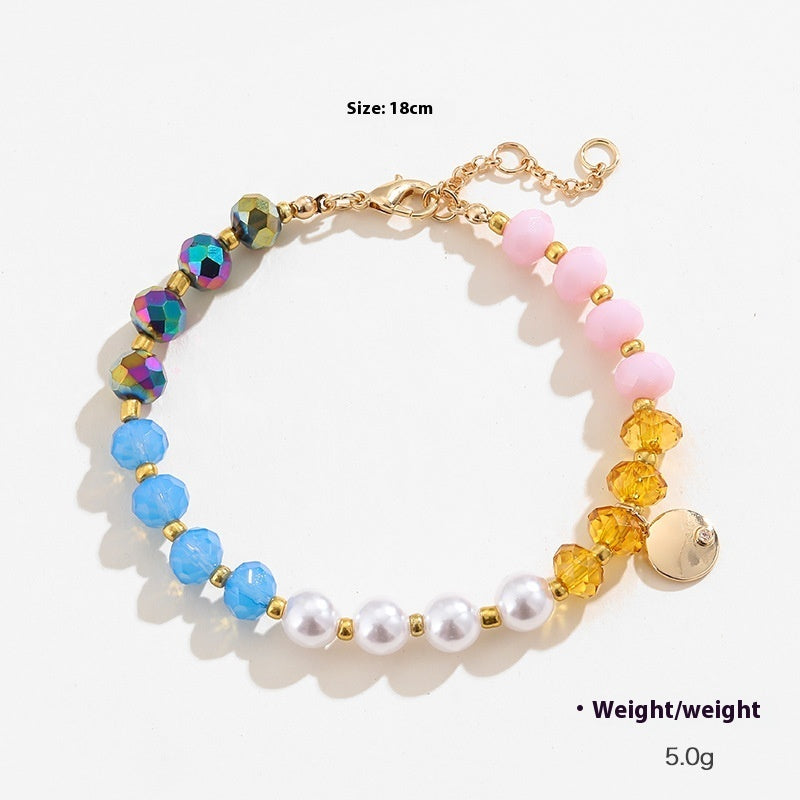 Pulsera de cuentas coloridas para mujer